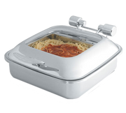 Vollrath 46134 6 Qt. Glass Top Square Induction Chafer