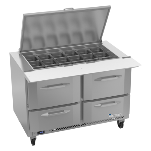 Victory VSPD48HC-18B-4 Mega Top Sandwich / Salad Prep Table