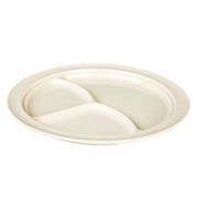 Thunder Group NS703T Tan 10" 3 Compartment Plate | Case of 12