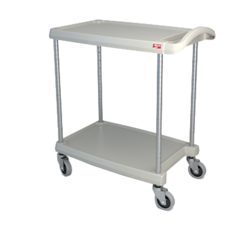 Metro MY1627-24 2 Shelf Plastic Utility Cart | 300 lb. Capacity