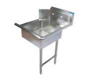 BK Resources BKSDT-60-R-SS Soiled 60" Dish Table, Right Side | S/S Legs