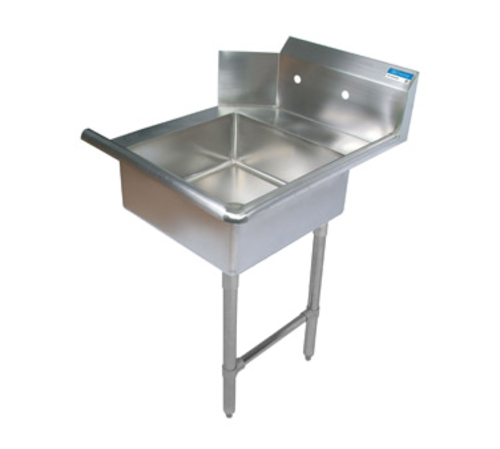 BK Resources BKSDT-60-R-SS Soiled 60" Dish Table, Right Side | S/S Legs