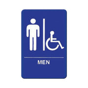 Winco SGN-652B Mens Restroom Sign | 6"(w) x 9"(h)