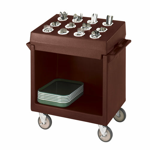 Cambro TDCR12 Dish Cart w/ 12 Compartment Flatware Rack
