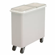 Cambro IBSF27148 27 Gallon Flat Top Mobile Ingredient Bin w/ Clear Sliding Cover and S-hook