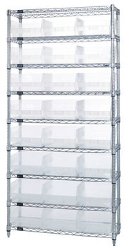 Quantum WR9-216CL Shelving Unit, Wire