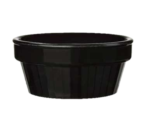 G.E.T. R-3-BK Diamond Chexers Black 3 oz Melamine Ramekin | Case of 48