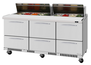 Turbo Air PST-72-D6-FB-N Mega Top Sandwich / Salad Prep Table
