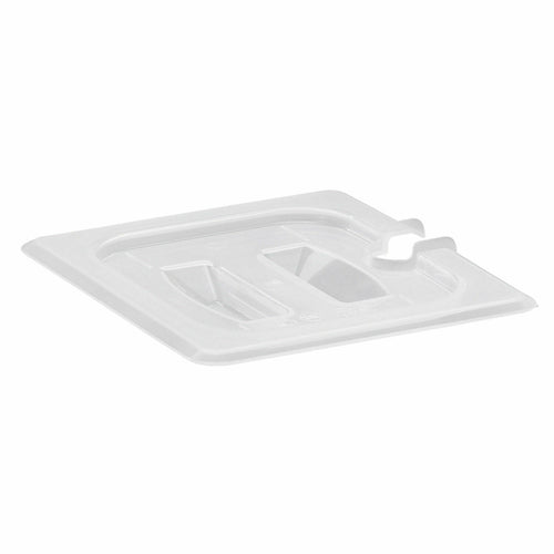 Cambro 1/6 Size Notched Food Pan Cover, Translucent | Model No. 60PPCHN190