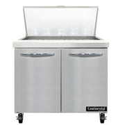 Continental Refrigerator SW36N15M Refrigerated Counter, Mega Top Sandwich / Salad Unit