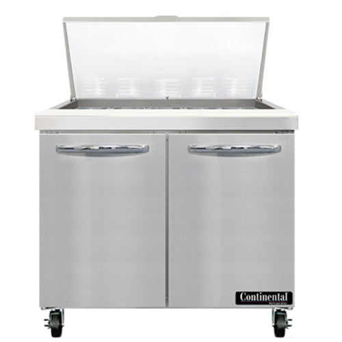 Continental Refrigerator SW36N15M Refrigerated Counter, Mega Top Sandwich / Salad Unit
