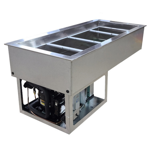 BK Resources E-CP3-4 Cold Food Well Unit, Drop-In, Refrigerated