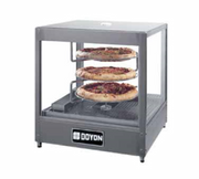 Doyon DRPR3 Revolving 3-Shelf Countertop Heated Display Case | 120V