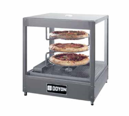 Doyon DRPR3 Revolving 3-Shelf Countertop Heated Display Case | 120V