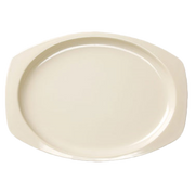 Thunder Group NS211T White 9 1/2" X 6 3/4" Rectangular Platter | Case of 12