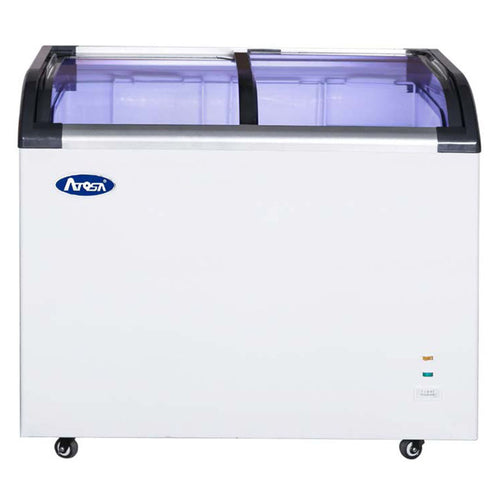 Atosa MMF9110 41" White Slide Glass Lid Chest Freezer | 9.6 Cu. Ft.