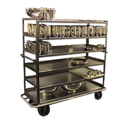 Carter-Hoffmann T660 Stainless Steel Mobile 6-Shelf Queen Mary Cart | 1,200 Lbs. Capacity