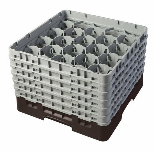 Cambro Camrack 20 Compartment Glass Rack w/ 6 Extenders | Model No. 20S1114