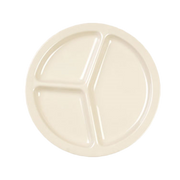 Thunder Group NS702T Tan 10" 3 Compartment Plate | Case of 12