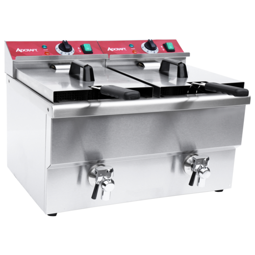 Admiral Craft DF12L2S Fryer, Electric, Countertop, Split Pot