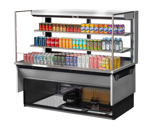 Turbo Air TOM-60L-UFD-W(B)-3SI-N Refrigerated Display Case