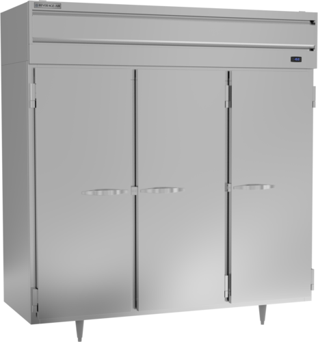 Beverage Air PF3HC-1AS 77.75" 3 Solid Door Top Mount Reach-In Freezer | 68.34 Cu. Ft.