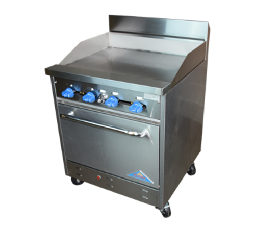 Comstock-Castle F326-30 30" Gas Griddle Range w/ Standard Oven | 102,000 BTU
