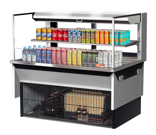 Turbo Air TOM-48L-UFD-W(B)-2SI-N Refrigerated Display Case