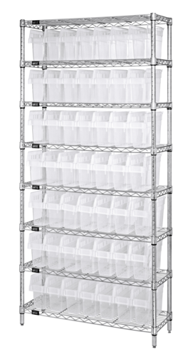 Quantum WR8-805CL Shelving Unit, Wire