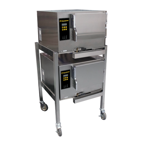 AccuTemp E32081E060 DBL Evolution 6 Pan Electric Floor Model Convection Steamer | 208V