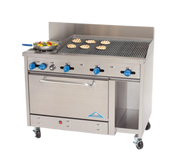 Comstock-Castle F3430-4RB 48" Gas Charbroiler Range w/ 31" Oven & 10" Open Cabinet | 130,000 BTU