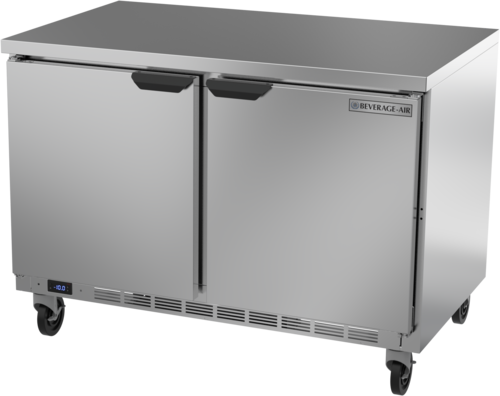 Beverage Air WTF48AHC-FLT 48" Shallow Depth Worktop Freezer w/ Flat Top | 11.04 Cu. Ft.