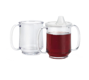 G.E.T. SN-103 8 oz 2-Handle Plastic Mug | Case of 24
