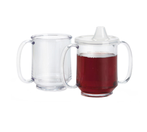 G.E.T. SN-103 8 oz 2-Handle Plastic Mug | Case of 24