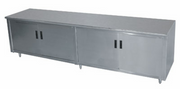 Advance Tabco EHB-SS-307M-X Special Value Hinged Doors Enclosed Base Work Table | 84" x 30"