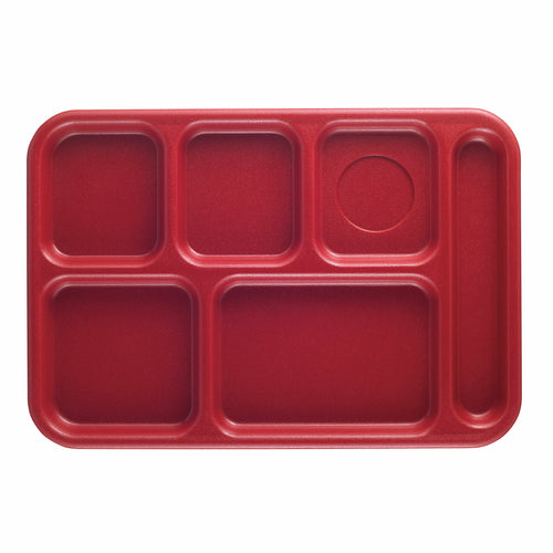 Cambro BCT1014 6 Compartment Budget School Tray | 10" x 14-1/2"