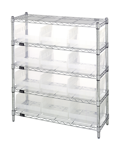 Quantum WR5-39-1236-209CL Shelving Unit, Wire
