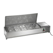 Arctic Air ACP55 55" Countertop Refrigerated Pan Rail | 10 Sixth Pan