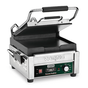 Waring WFG150T 9.75" Smooth Cast Iron Sandwich Grill w/Timer