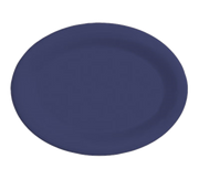 G.E.T. OP-135-DM Diamond Mardi Gras 13-1/2 x 10-1/4" Oval Melamine Platter | Case of 12
