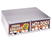 APW Wyott BC-50D 34.69" Unheated Hot Dog Bun Box w/ Drawer | 144 Bun Capacity