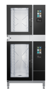 Blodgett INVOQ 61BE/101BE-PT Double Full Size Pass-Thru Combi Oven | 12 Pan Capacity