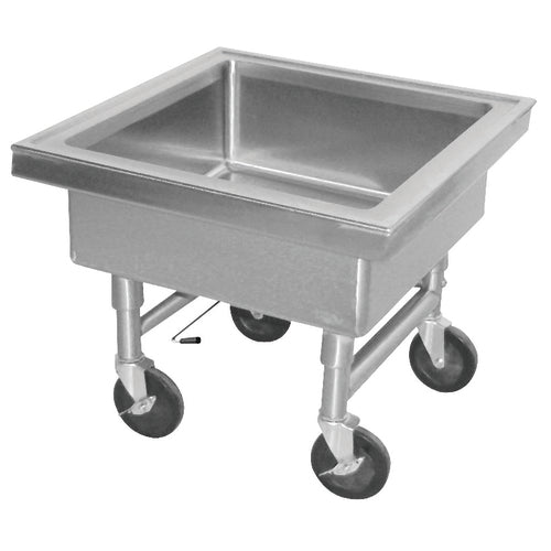 Advance Tabco 9-FSS-20-EC-X 22" x 22" 1-Compartment Stainless Steel Portable Soak Sink