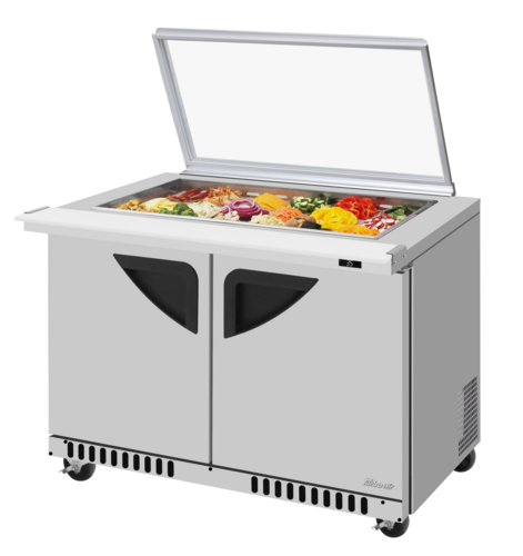 Turbo Air TST-48SD-18-FB-N-GL Mega Top Sandwich / Salad Prep Table