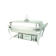 Thunder Group SLRCF8532 Full Size Deluxe Chafer w/ Wood Handle | 8 Qt.