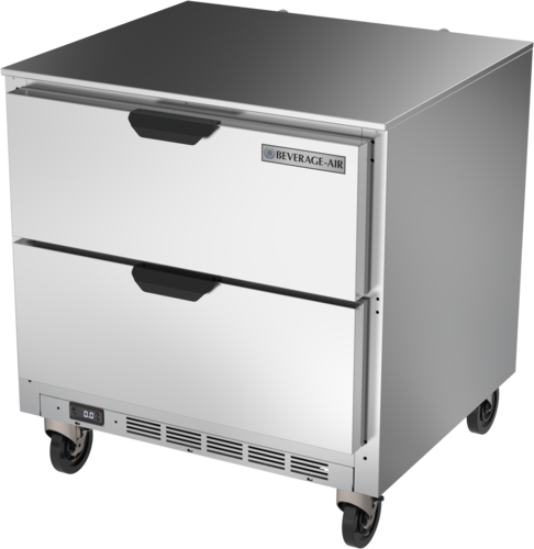 Beverage Air UCFD32AHC-2 32" 2 Drawer Undercounter Freezer | 7.2 Cu. Ft.