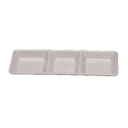 Thunder Group 15"(l) x 6-1/4"(w) x 1-3/8"(d) Passion White Melamine Serving Tray | Model No. PS5103W