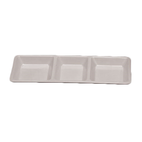 Thunder Group 15"(l) x 6-1/4"(w) x 1-3/8"(d) Passion White Melamine Serving Tray | Model No. PS5103W