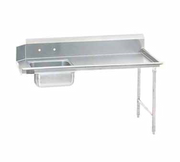 Advance Tabco DTS-S70-60R-X 59" Stainless Steel Soiled Dishtable w/ Pre-Rinse Sink | Right to Left Operation