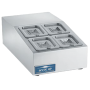 Arctic Air ACP4SQ 15" Refrigerated Countertop Pan Rail | 4 Sixth Pan